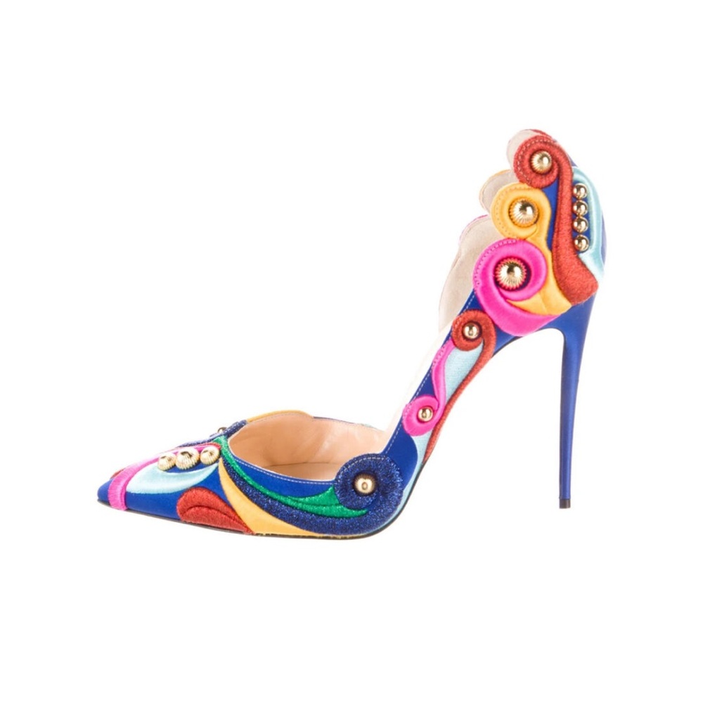 Christian Louboutin Tigers Pump 100mm Crepe Satin D’Orsay